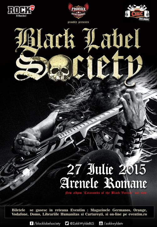 Concert Black Label Society in Romania!